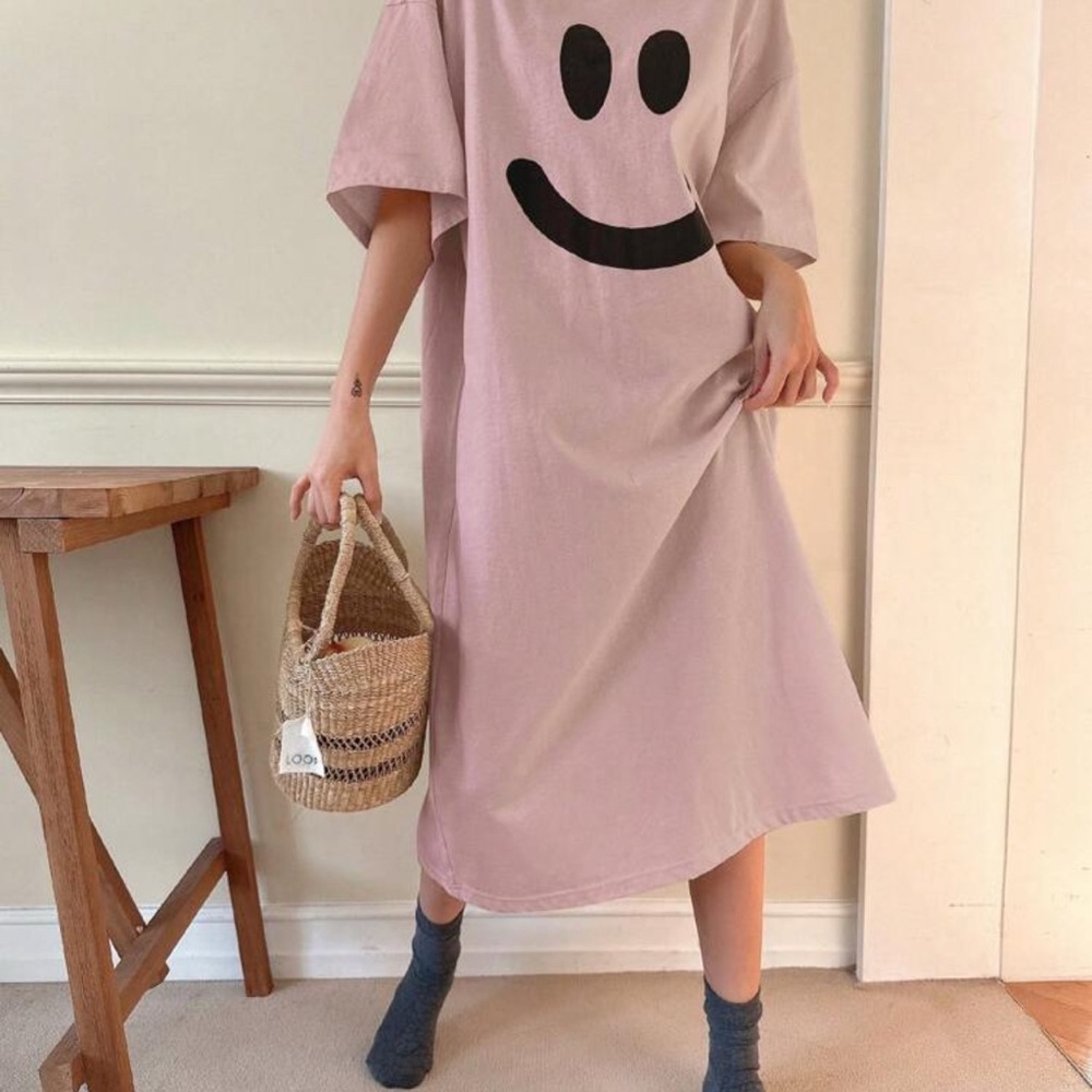 Smiley Face Pink Dress